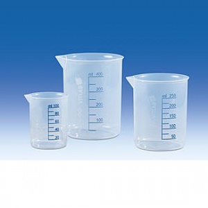 CỐC NHỰA PP, VẠCH CHIA XANH  VITLAB 605081